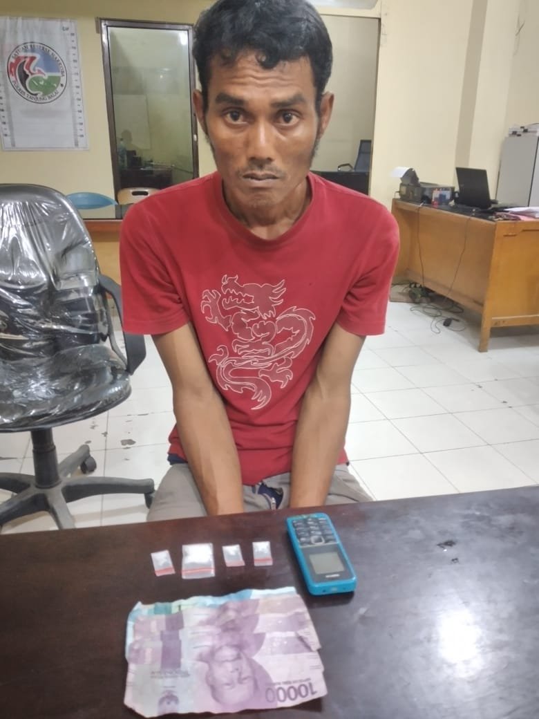 Polisi Menyaru Sebagai Pembeli, Pengedar Shabu Datuk Bandar Meringkuk Didalam Penjara