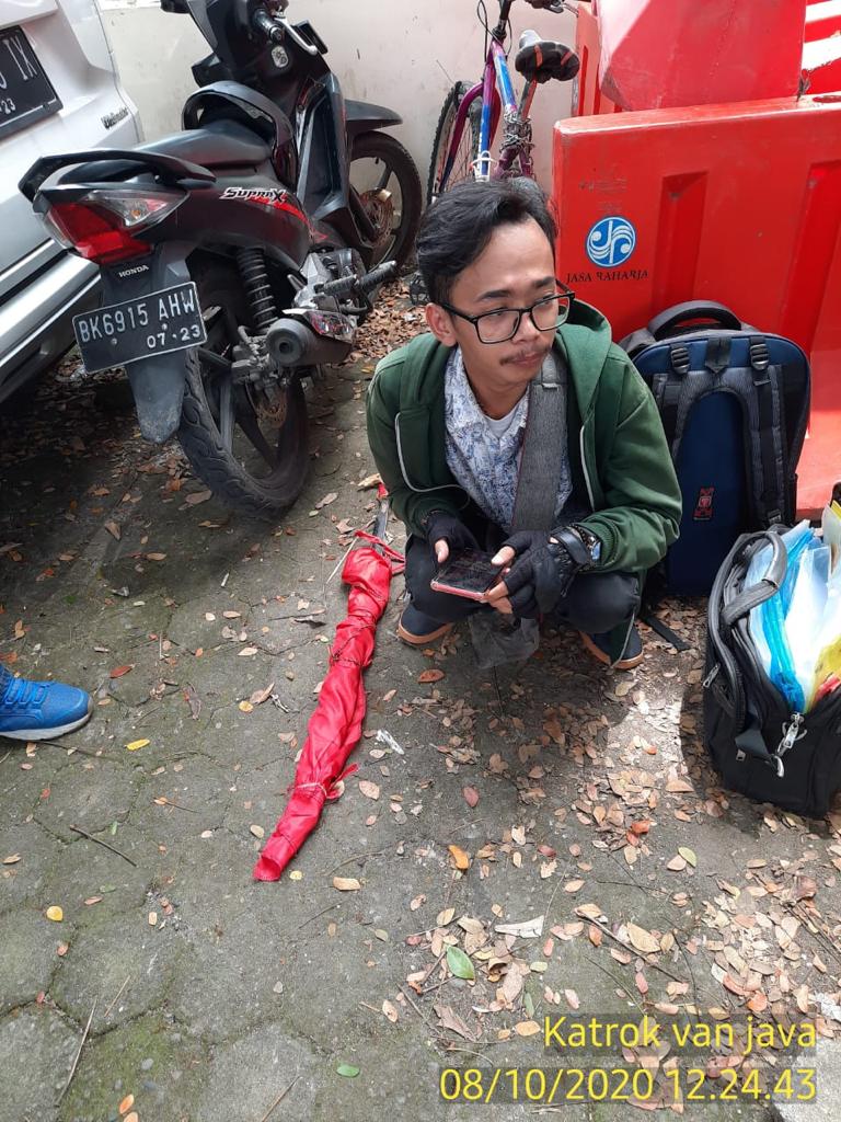 Polisi Tangkap Pendemo Bawa Klewang Saat Aksi di DPRD Sumut