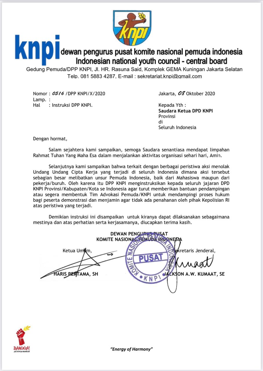 KNPI Sumut Bentuk Tim Advokasi Korban Demo Omnibus Law