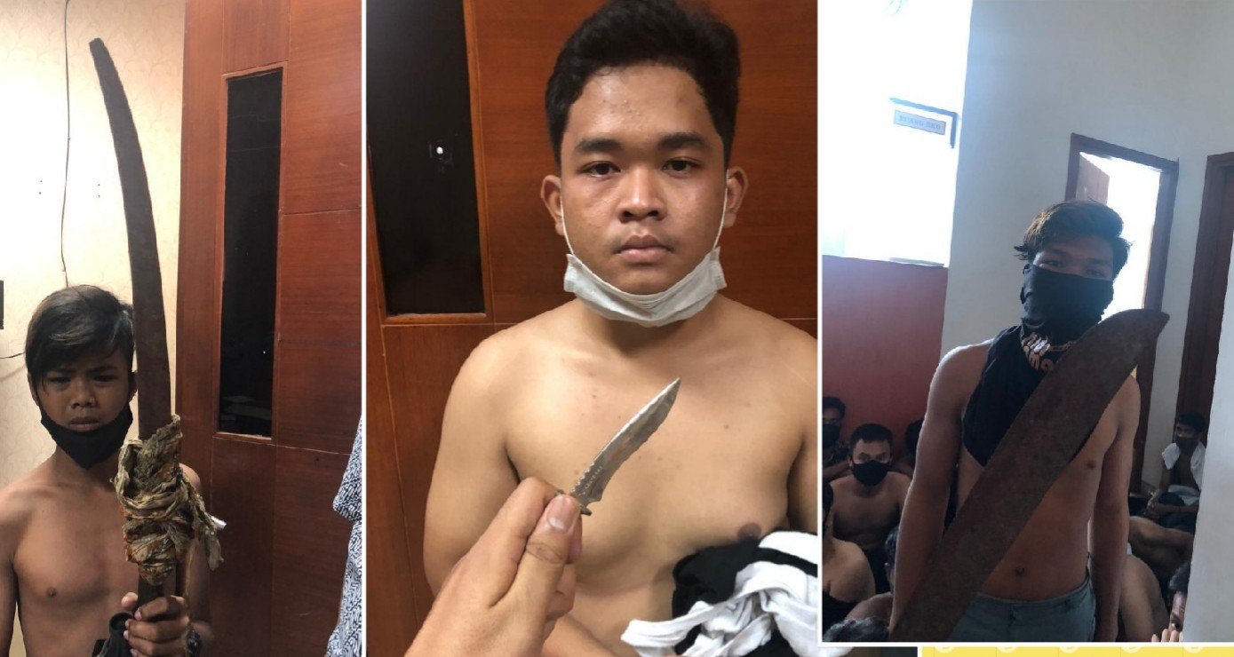 Bawa Senjata Tajam Untuk Demo, 3 Remaja Diringkus Personil Polda Sumut