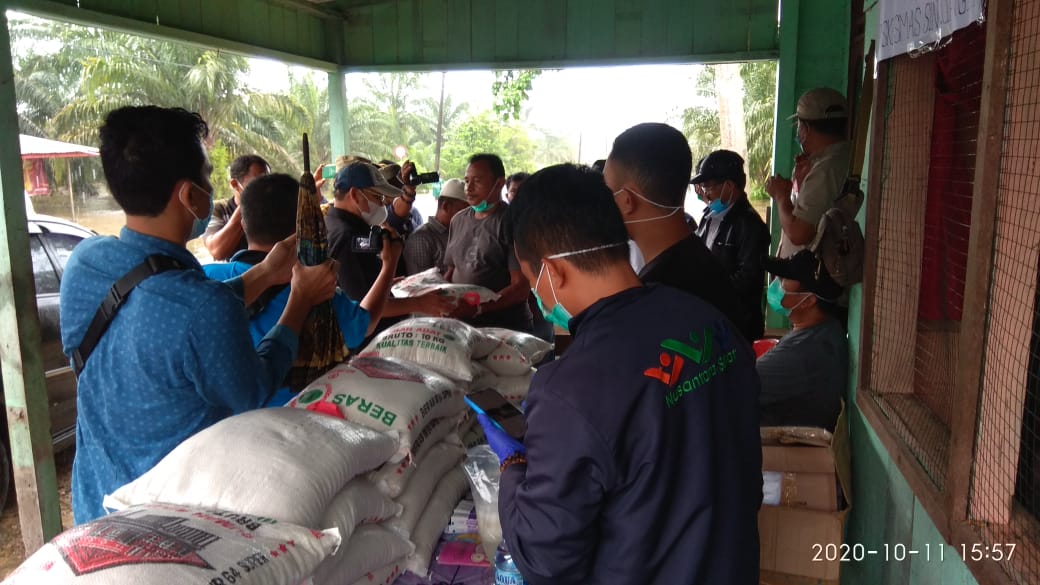 Pjs Bupati Madina Dahler Lubis  Tinjau Banjir di Kecamatan muara Batang Gadis