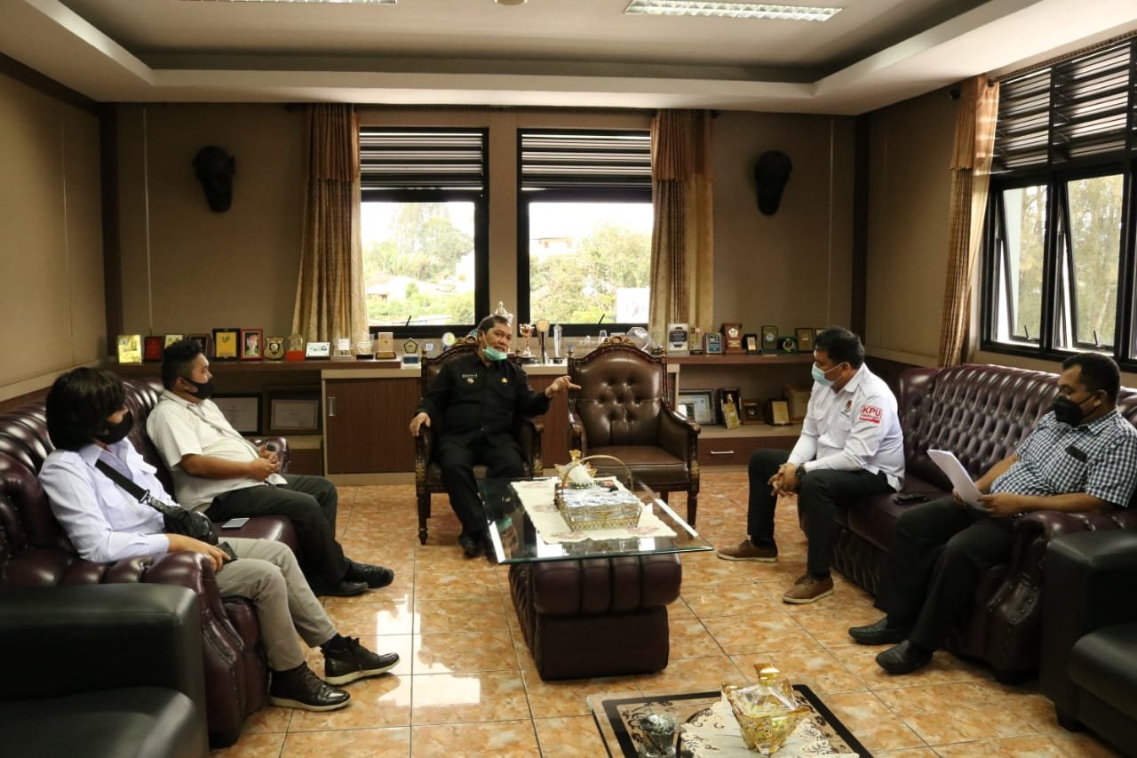 KPU Koordinasi dengan pemkab Karo pemeriksaan Covid 19 bagi anggota KPPS Pilkada 2020