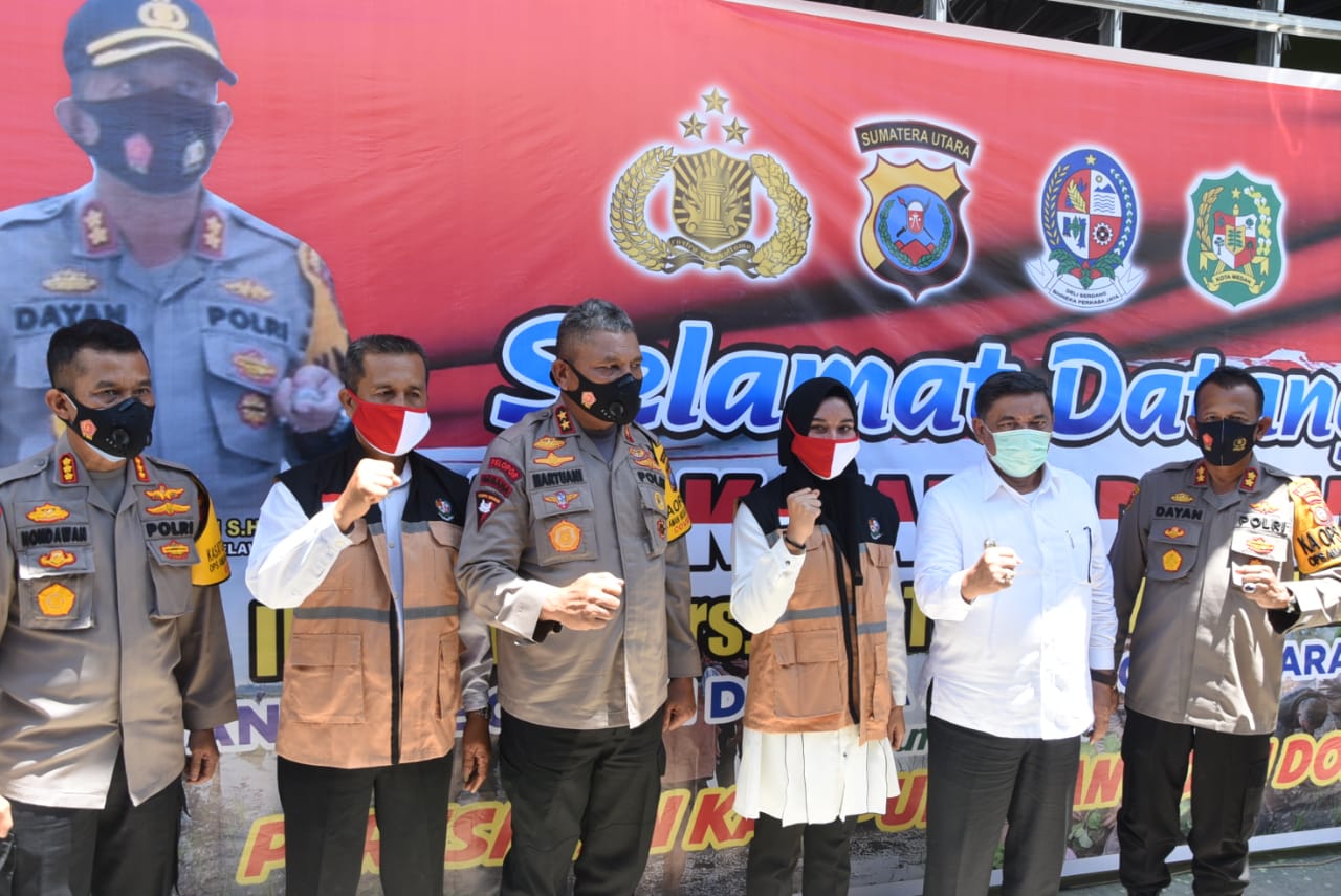 Wabup Hadiri Peresmian Kampung Tangguh Nusantara Di Kecamatan Hamparan Perak