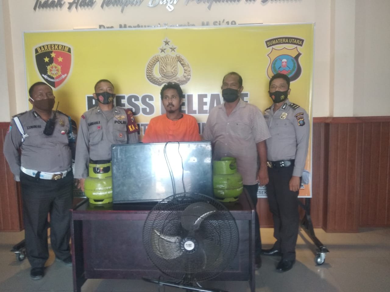 Reskrim Polsek Patumbak Polrestabes Medan Meringkus Wahyu Pelaku Pencuri TV