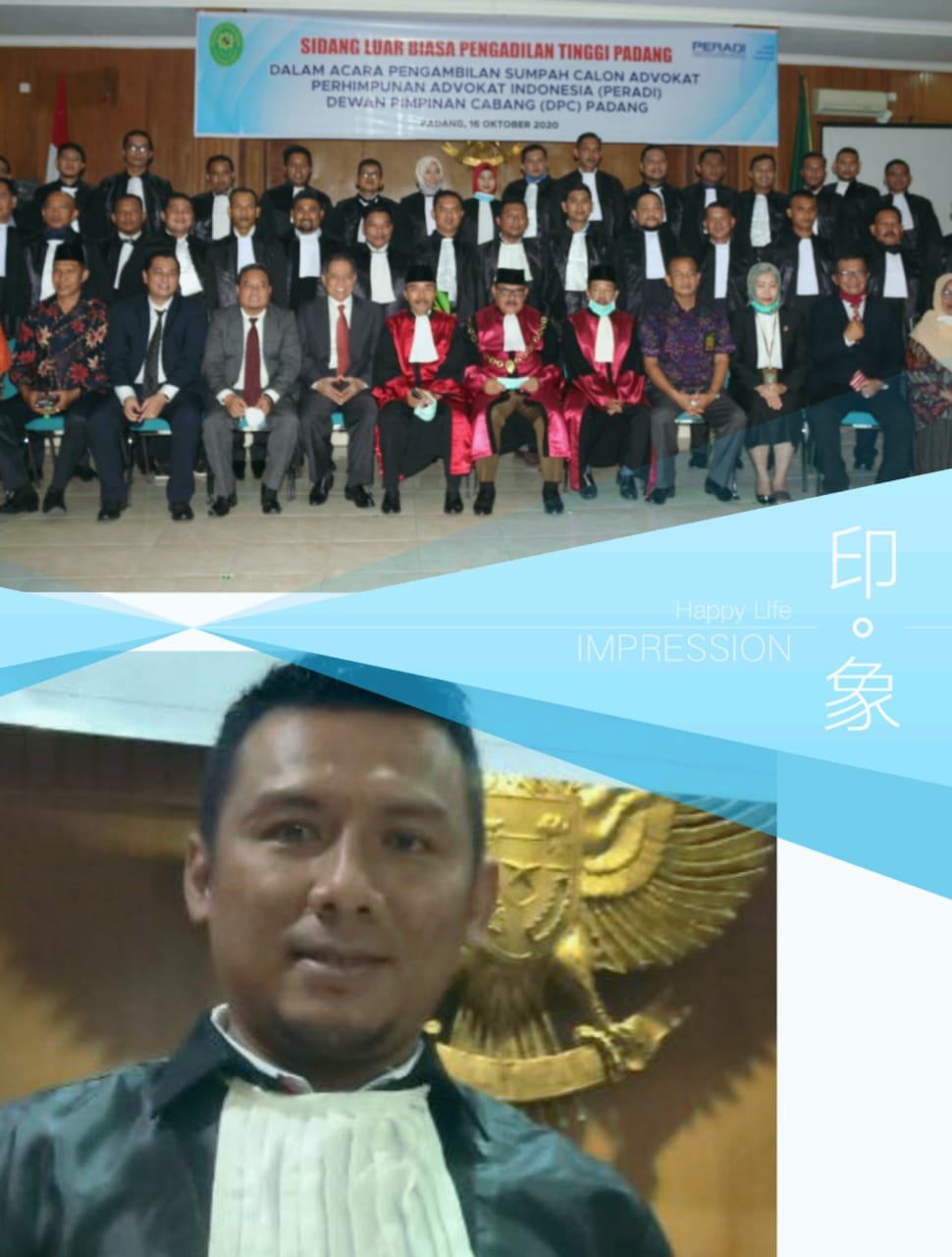 DPN PERADI Lantik 68 Advokat, Dua Diantaranya Berasal dari Kota Solok