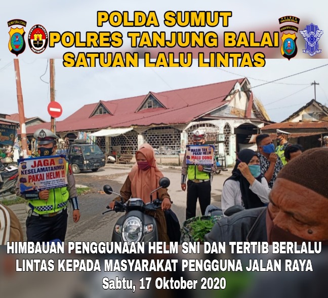 Sat Lantas Polres Tanjung Balai Sosialisasi Disiplin Berlalulintas