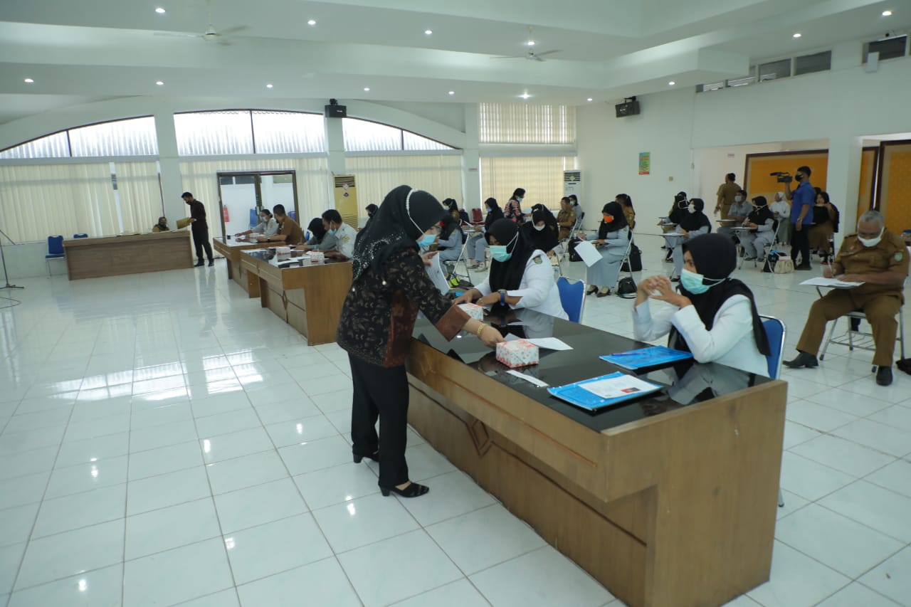 Pemkab Asahan Gelar Ujian Penyesuaian Kenaikan Pangkat