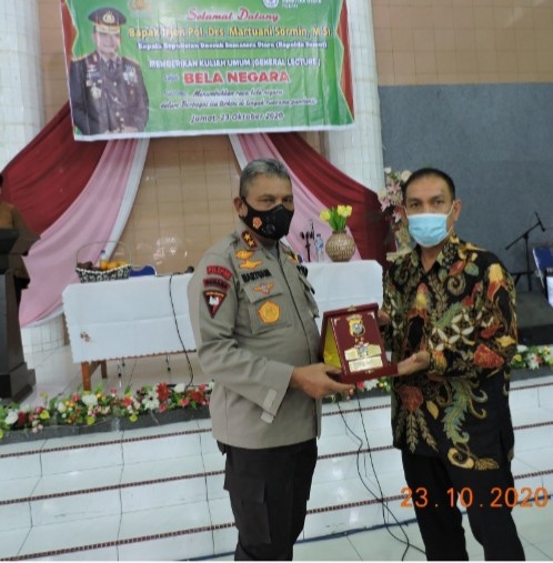 Kapoldasu Sebagai Narasumber Kuliah Umum Bela Negara di STT-SU