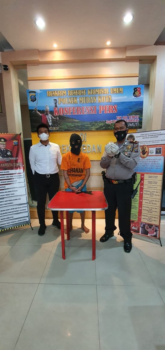 Pengedar Sabu warga Jalan Brigjen Katamso Pasar Senen di Ringkus Tim Reskrim Polsek Medan Kota