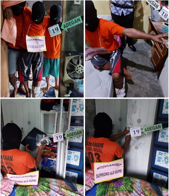 Kapolsek Sunggal Pimpin Prarekontruksi Pembunuhan & Pemerkosaan di Desa Tanjung Selamat