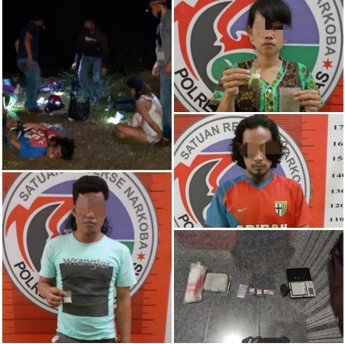 Polisi Jebloskan Dua Pengedar dan Pemakai Shabu, Seorang Tersangka Wanita