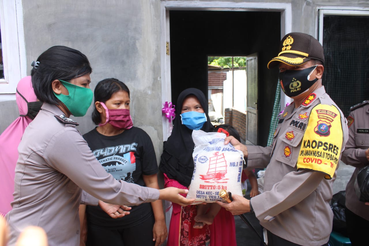 Kapolres Sergai Resmikan Bedah Rumah Warga Korban Bencana Angin Puting Beliung