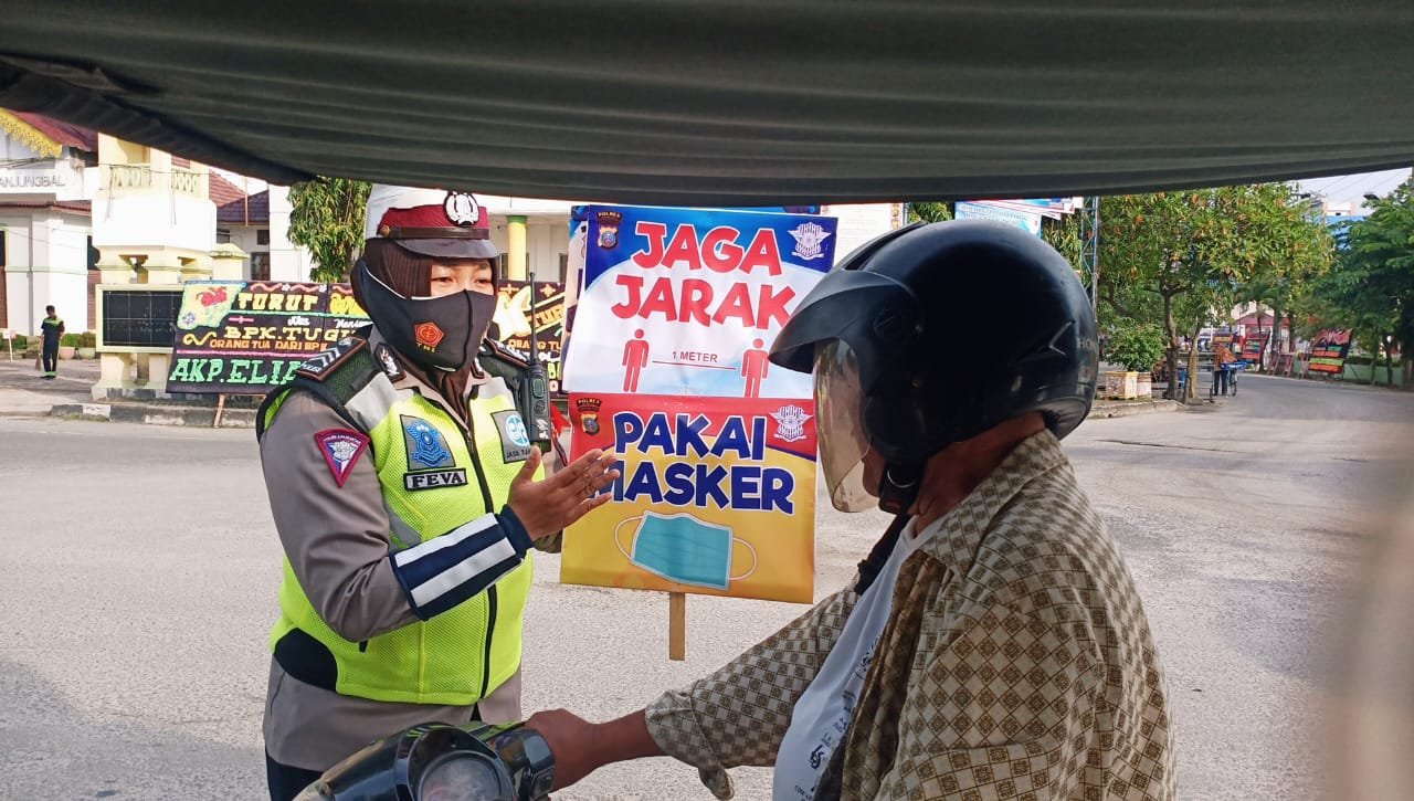 Satlantas Polres Tanjung Balai Minimalisir Covid-19 dengan Tingkatkan Penegakan Hukum Prokes