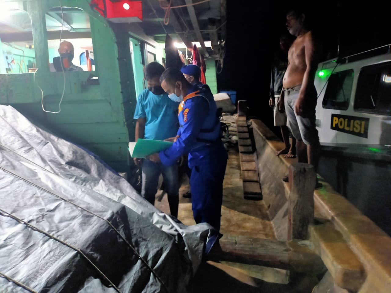 Sat Polair Polres Tanjung Balai Patroli Perairan 1 x 12 Jam Minimalisir Aksi Kriminal dan Sosialisasi Prokes