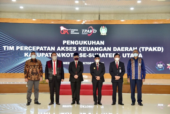 Gubernur Sumut Kukuhkan 29 TPAKD Kabupaten/Kota