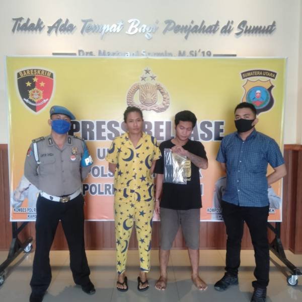 Polsek Patumbak Bekuk Kakak Adik Berprofesi Pengedar Pil Ekstas di Diskotik Stroom