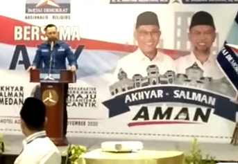 Ketum Demokrat AHY Datang ke Medan untuk Menangkan Akhyar- Salman