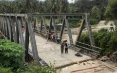 Desember Tahun ini, jembatan Tambangan sudah bisa dilalui Masyarakat