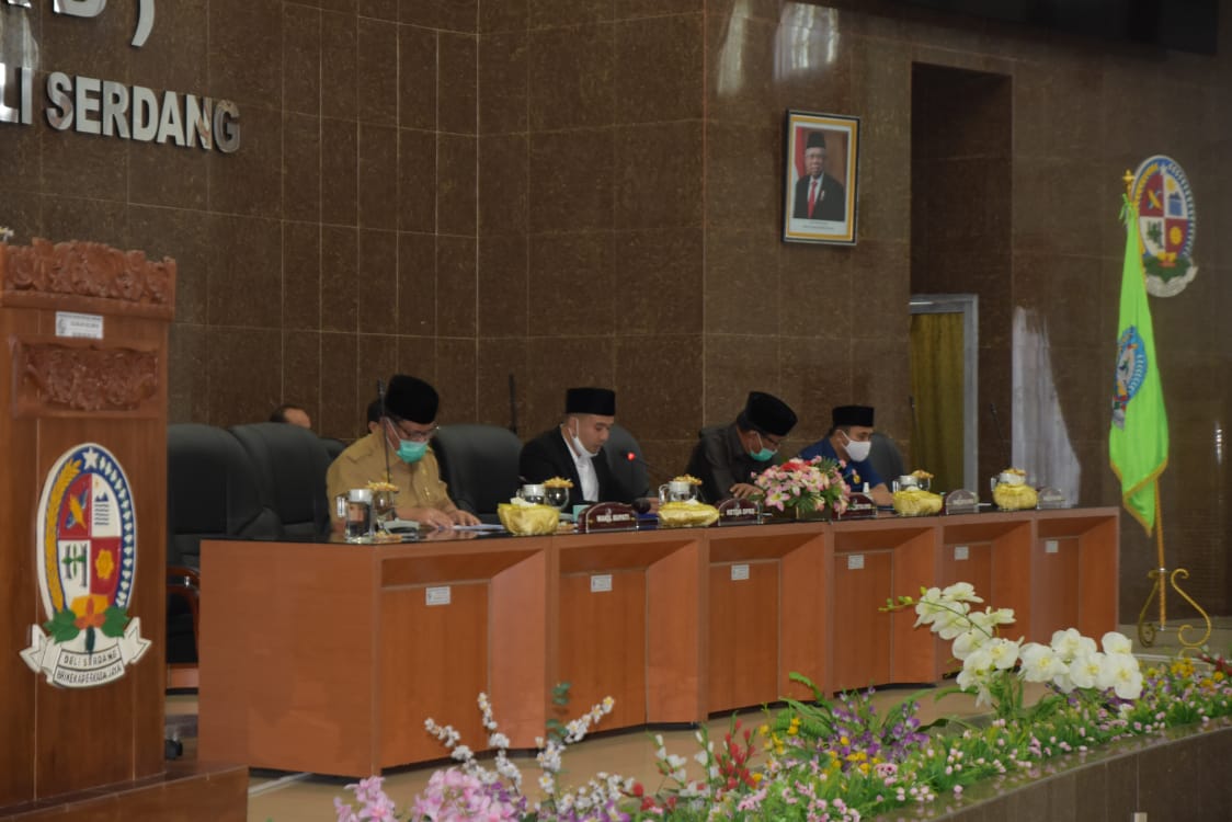 Wabup Jelaskan Tiga Ranperda Di Sidang Paripurna DPRD Deli Serdang