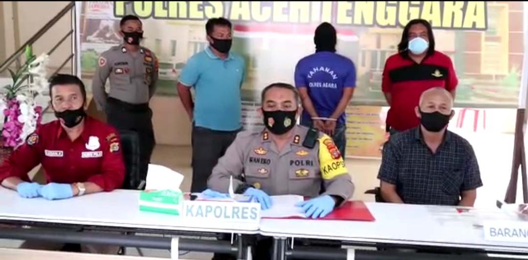 Polres Aceh Tenggara Bekuk Pelaku Penikaman Penceramah di Agara