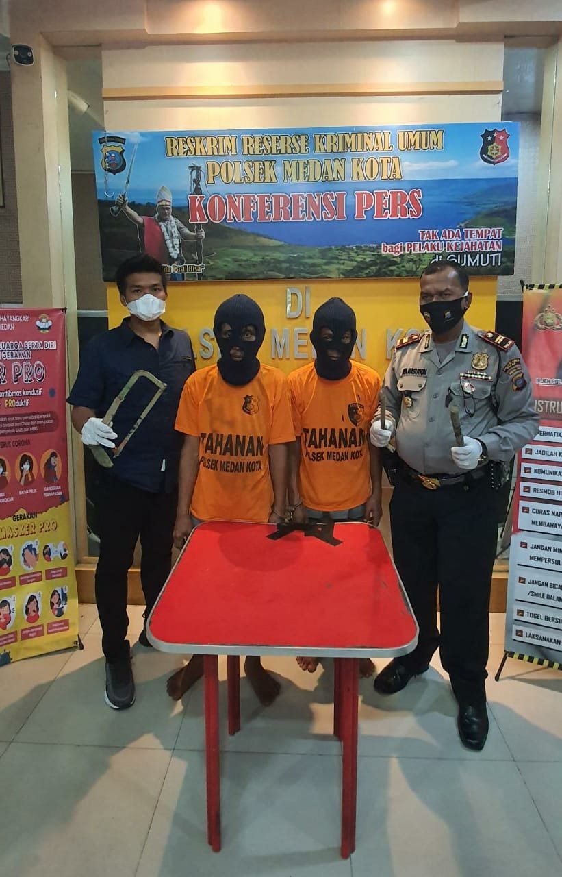 Lagi, Polsek Medan Kota Ringkus 2 Pelaku Pencuri Kabel Traffic Light