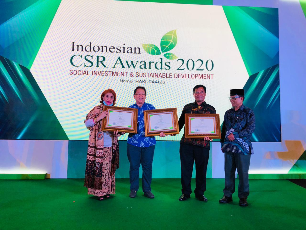 PT Toba Pulp Lestari Raih 3 Platinum Awards dalam ajang Indonesian CSR Award 2020