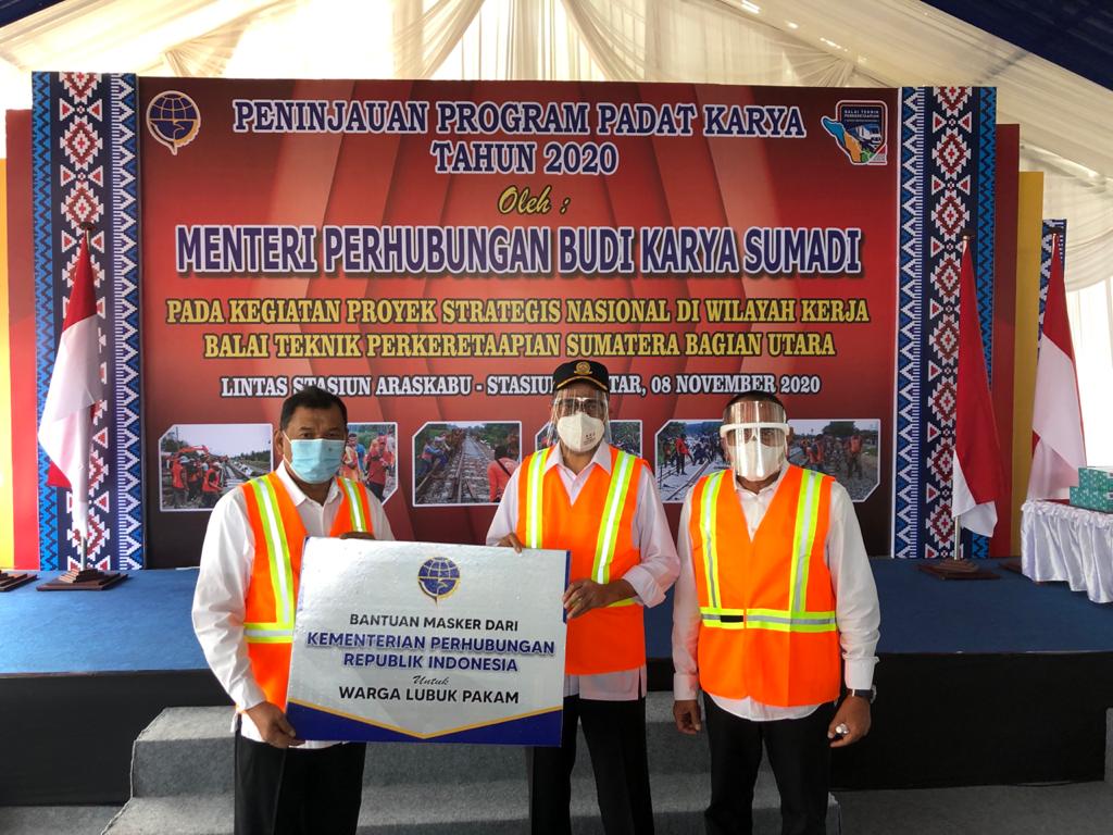 Menhub Minta Lanjutkan Pembangunan dan Terapkan Protokol Kesehatan di Sarana Transportasi