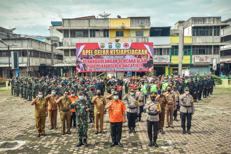 Forkopimda Apel Bersama,Walikota Irsan : Satukan tekad semua untuk saling bahu-membahu