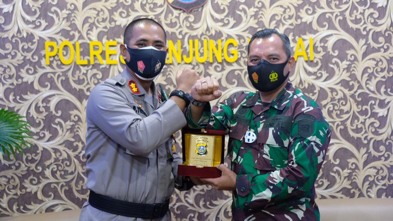Kapolres Tanjung Balai Bersama Danlanal TBA Sepakat Menjaga Keutuhan NKRI
