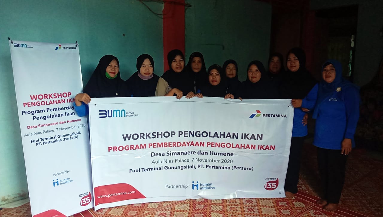 Tingkatkan Perekonomian, Pertamina Ajak Ibu-Ibu di Pulau Nias Mengelola Ikan