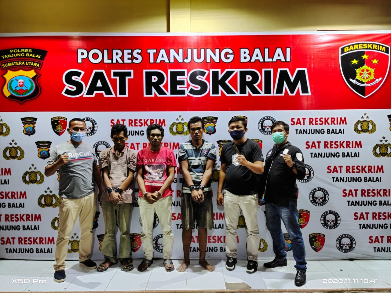 Dari Lokasi Berbeda Satreskrim Polres Tanjung Balai Ringkus 3 Orang Pelaku Curat