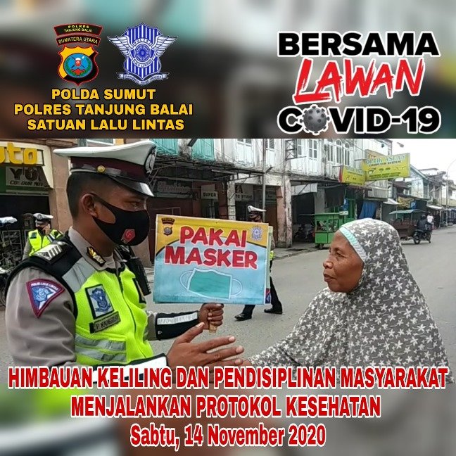 Perduli Pandemi Covid-19, Polres Tanjung Balai Terus Tingkatkan Penegakan Hukum Protkes