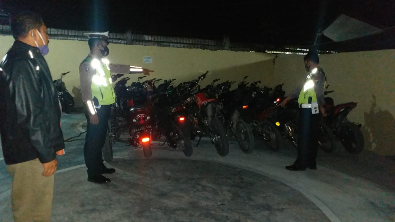 Ciptakan Kamseltibcar, 9 Unit Sepeda Motor Pelaku Balap Liar Diamankan