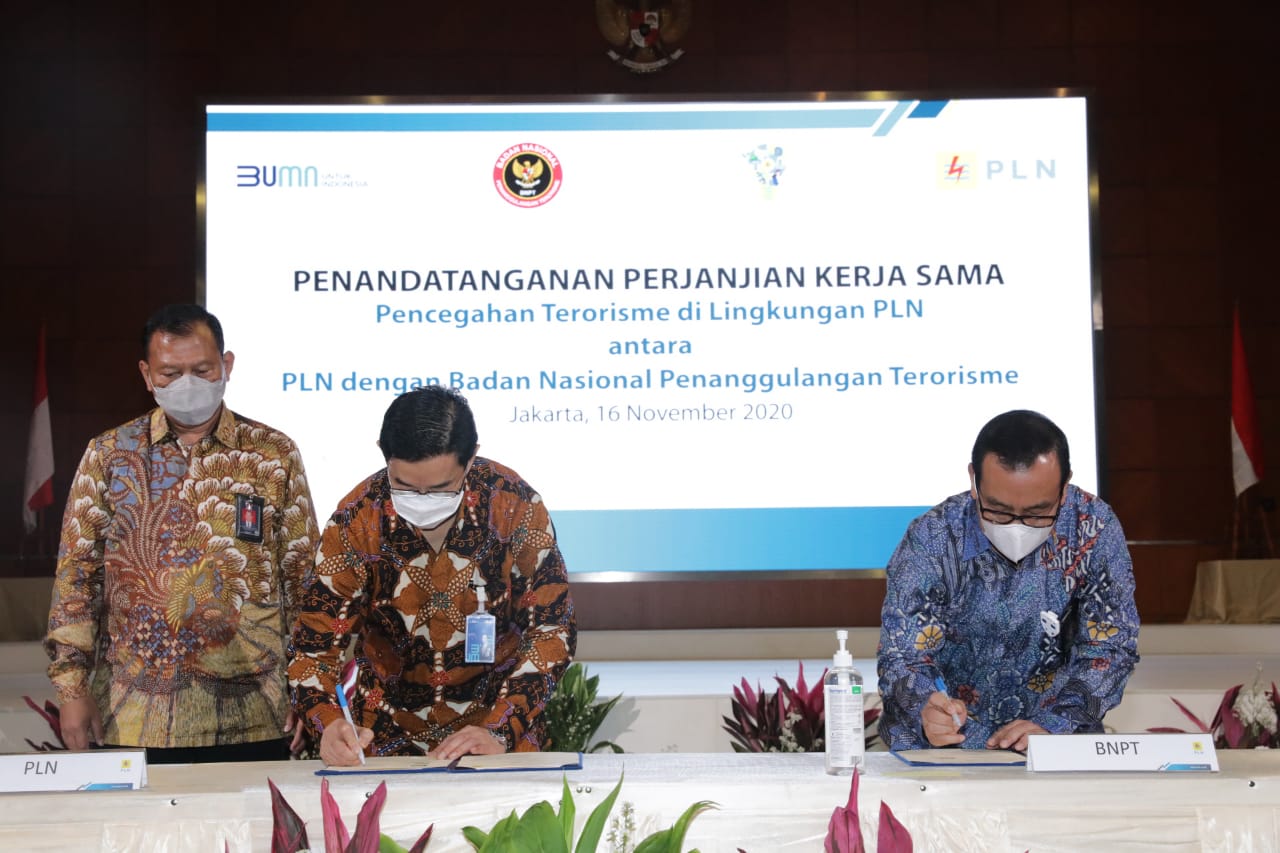 Lindungi Aset Human Capital Korporasi, PLN Gandeng Badan Nasional Penanggulangan Terorisme