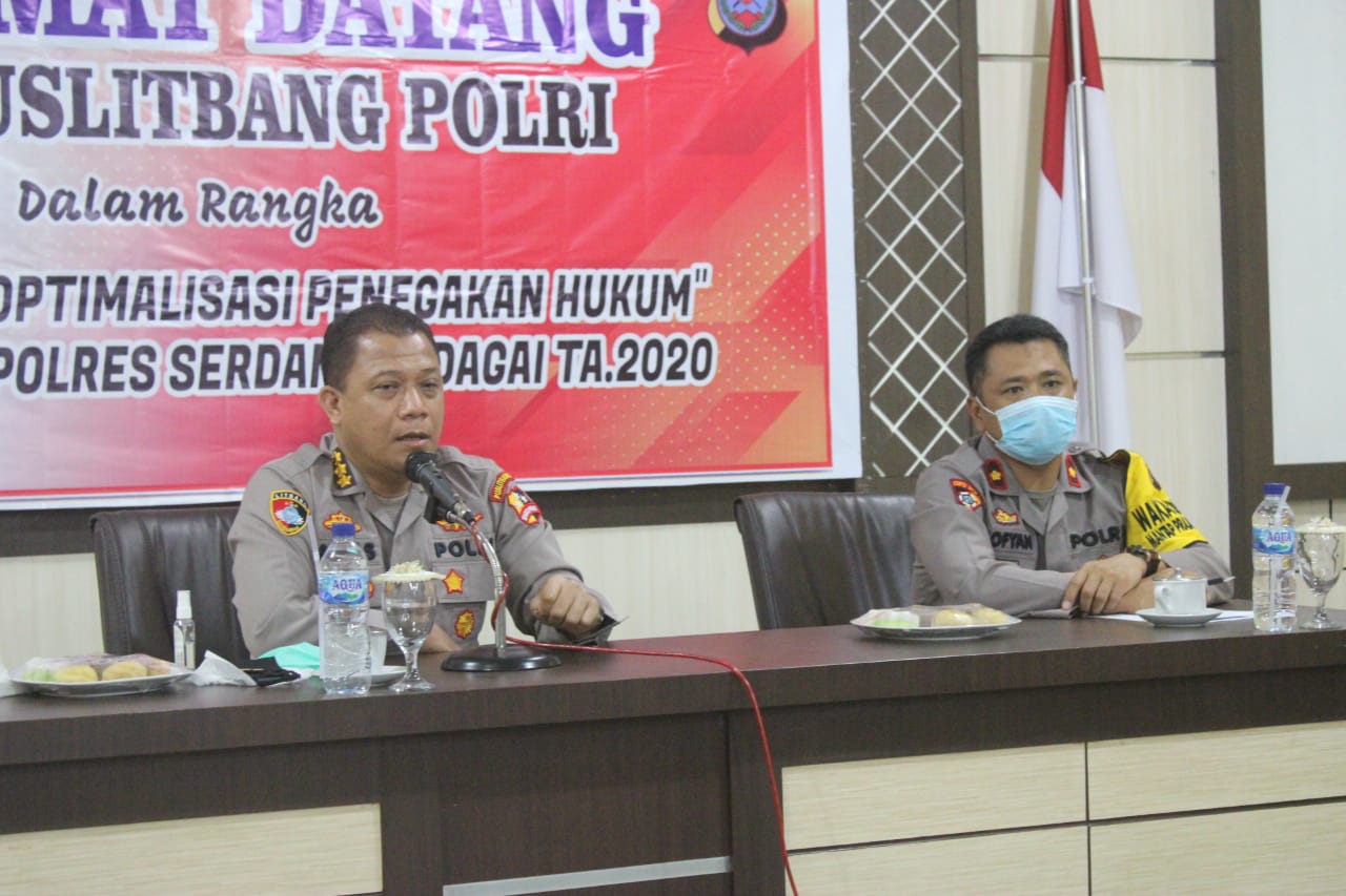 Lakukan FGD, Puslitbang Polri Kunjungi Polres Sergai