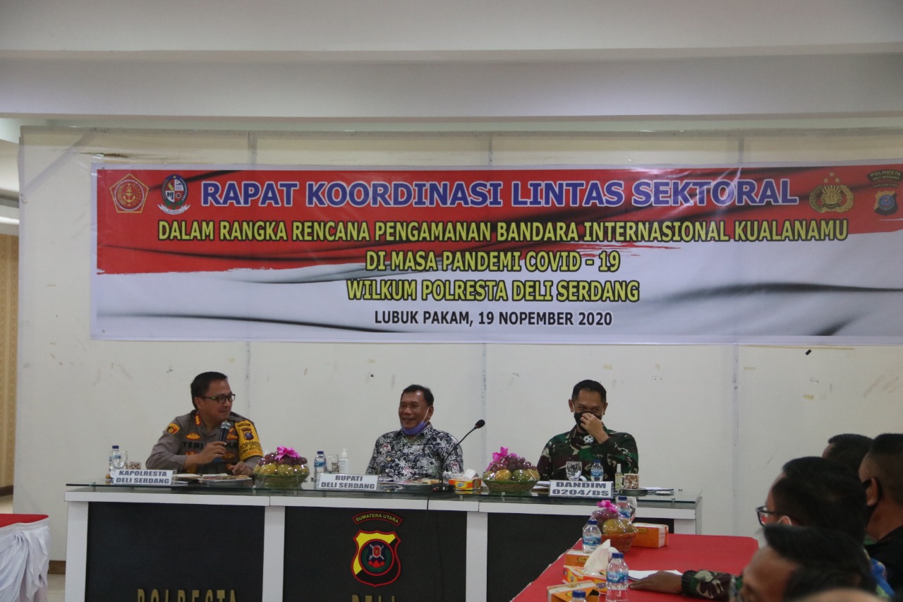 Polresta Deli Serdang Rapat Lintas Sektoral