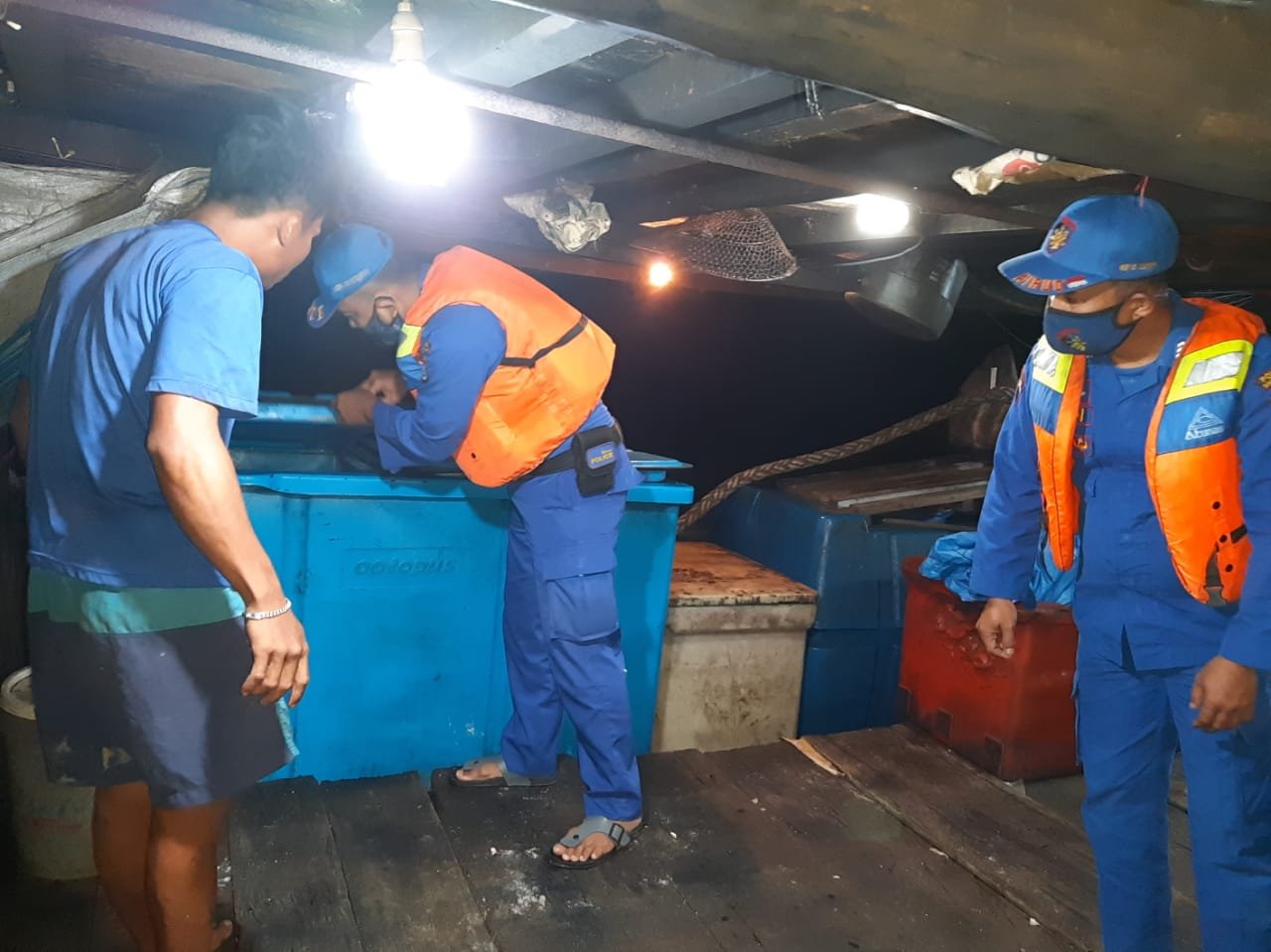 Sat Polair Polres Tanjung Balai Jaga Kondusifitas Perairan dengan BerpatroliÂ  selama 1 x 12 Jam