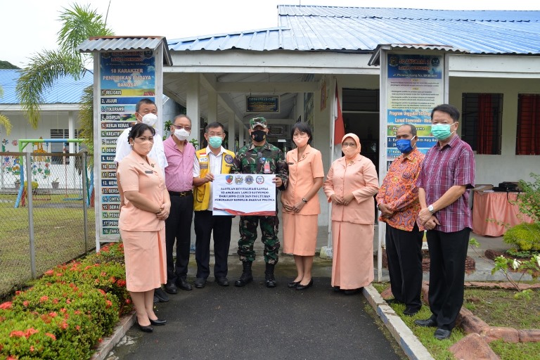 SD Angkasa Dapat Revitalisasi Gedung Dari Lions Club dan Paguyuban Komplek Polonia