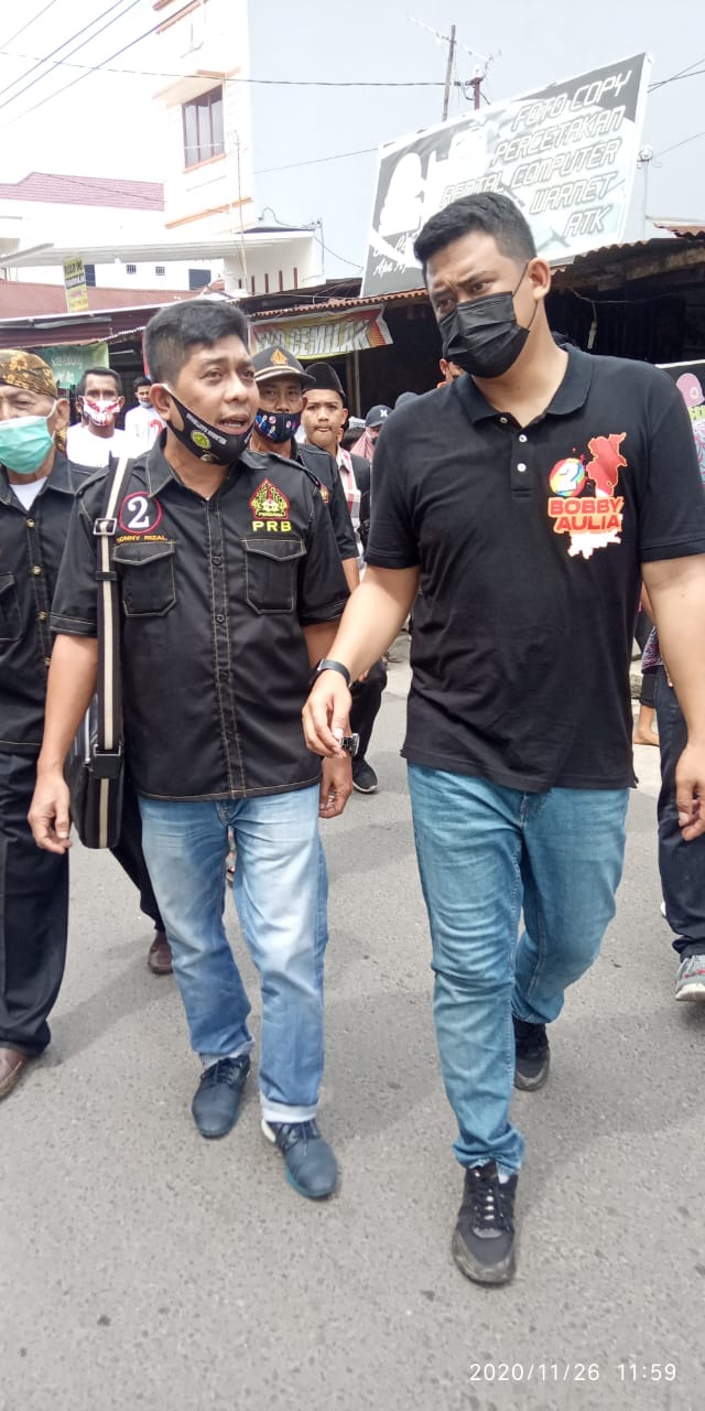 Temui Warga Harjosari, Waket Pendawa Doni : Bobby-Aulia Pemimpin Mampu Merubah Kota Medan