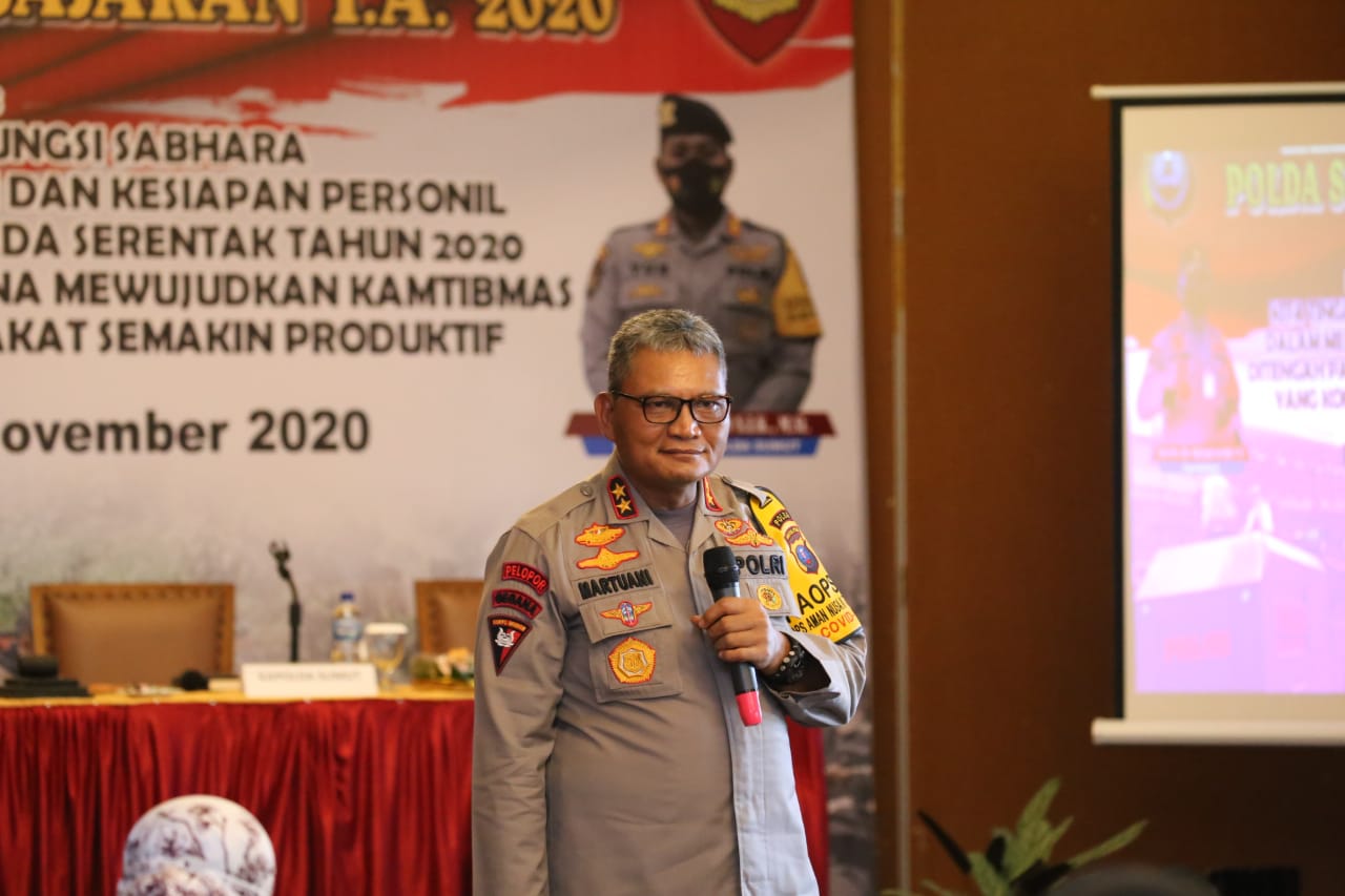 Rakernis Fungsi Sabhara T.A 2020, Kapoldasu : Jangan Persulit Masyarakat, Jadikan Pekerjaan Ladang Ibadah