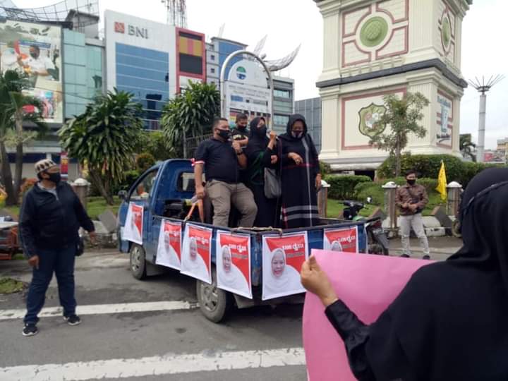 Aksi Damai Ratusan Ibu-ibu, Â Bunda Indah : Damai Itu Indah