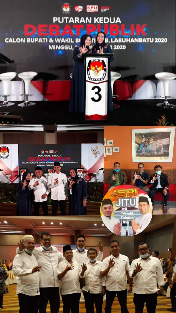 Hasil Debat Publik Kedua Paslon 3 â€œASRIâ€ Unggul, Masyarakat Menilai Andi Suhaimi Layak Melanjutkan Bupati Labuhanbatu.