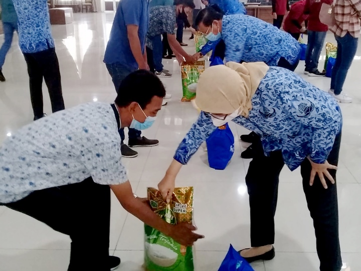 Pemprov Sumut Peringati HUT Ke-49 Korpri,Â Salurkan 3.500 Paket Sembako