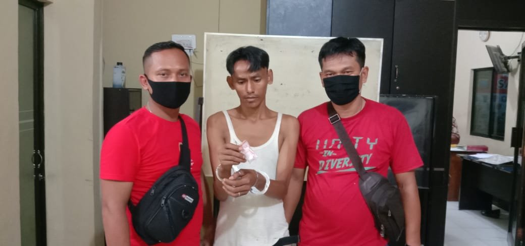 Sat Resnarkoba Polres Tanjung Balai Ciduk Jimi Pedagang Shabu