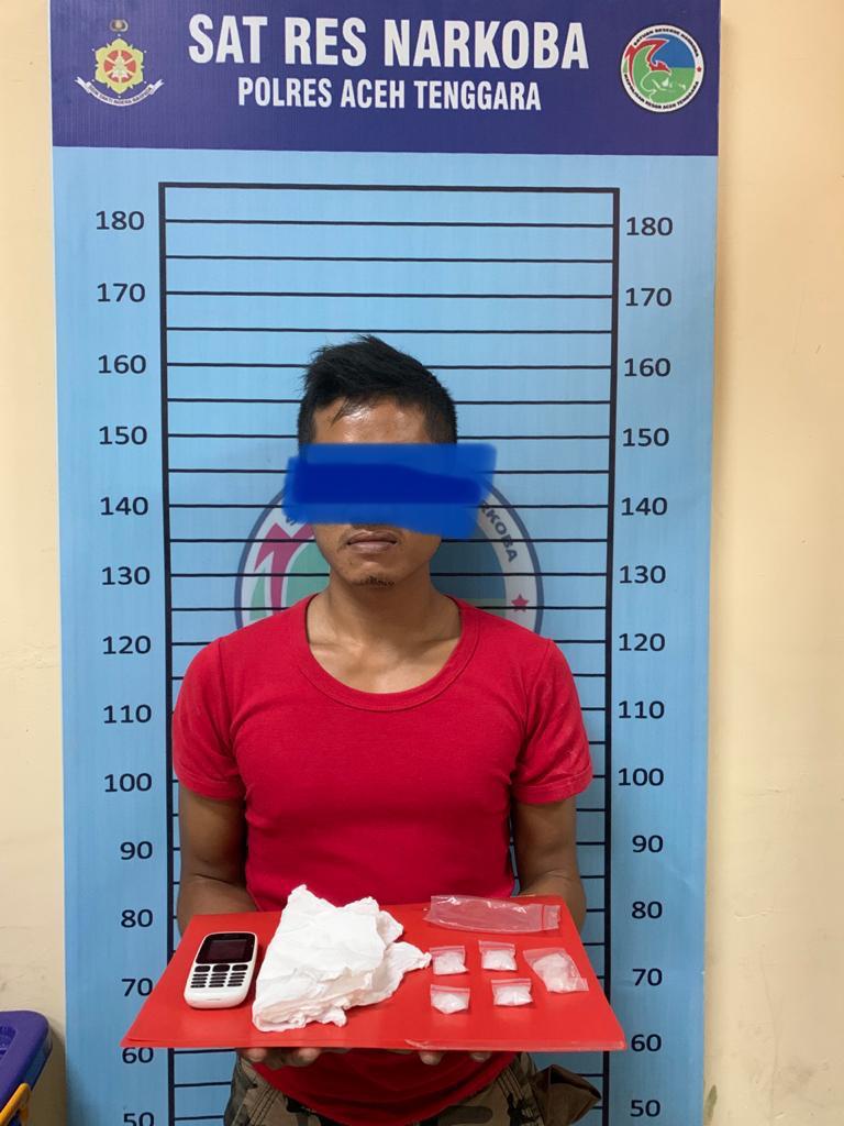 Satres Narkoba Polres Aceh Tenggara Penjarakan Seorang Pengedar Shabu-sabu Desa Kuning
