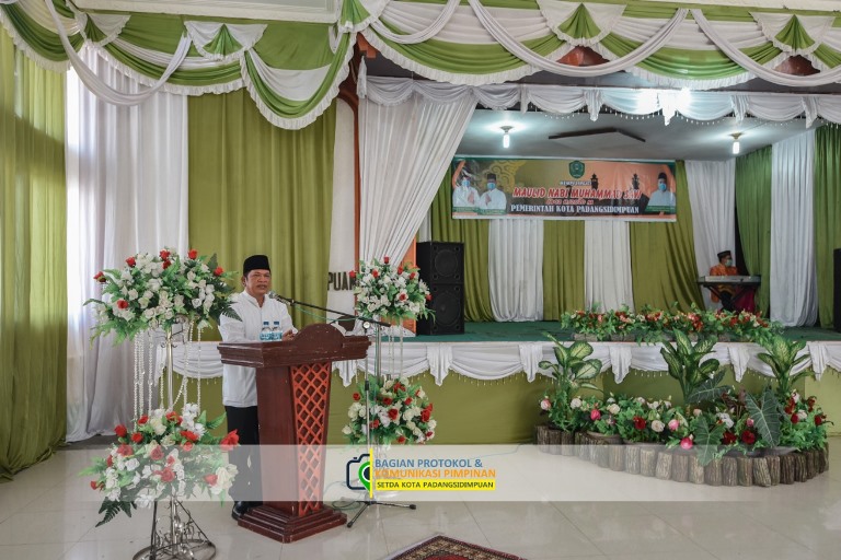 Pemko Sidimpuan Gelar Maulid Nabi Muhammad SAW, Walikota : Meski Pandemi Harus Tetap Bersyukur