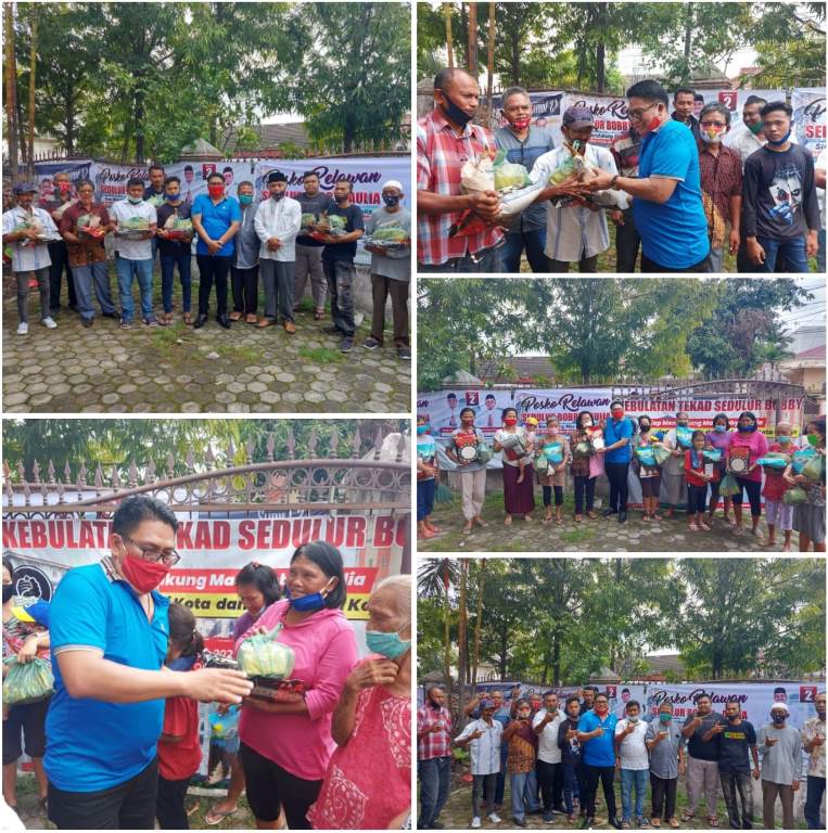 Sumut24 Jumat Berkah Bagikan Sembako Kepada Masyarakat Komunitas Non Muslim