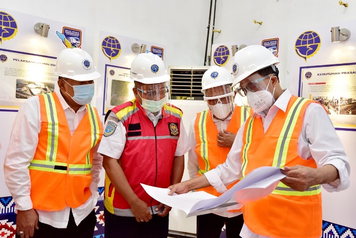 Menhub bersama Gubernur Sumut Tinjau Pembangunan Jalur KA Program Padat Karya