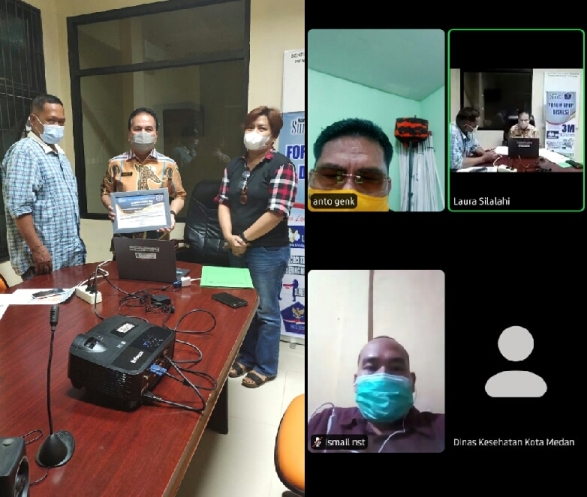 FGD Harian SUMUT24 Group -Dinkes Medan Pandemi Covid19, Kadiskes Medan Edwin : Tetap Patuhi Protkes 3M