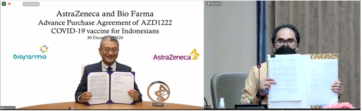 Kemenkes - AstraZeneca Tandatangani Perjanjian Pembelian 50 Juta Dosis Potensial Vaksin COVID-19 dari Universitas Oxford